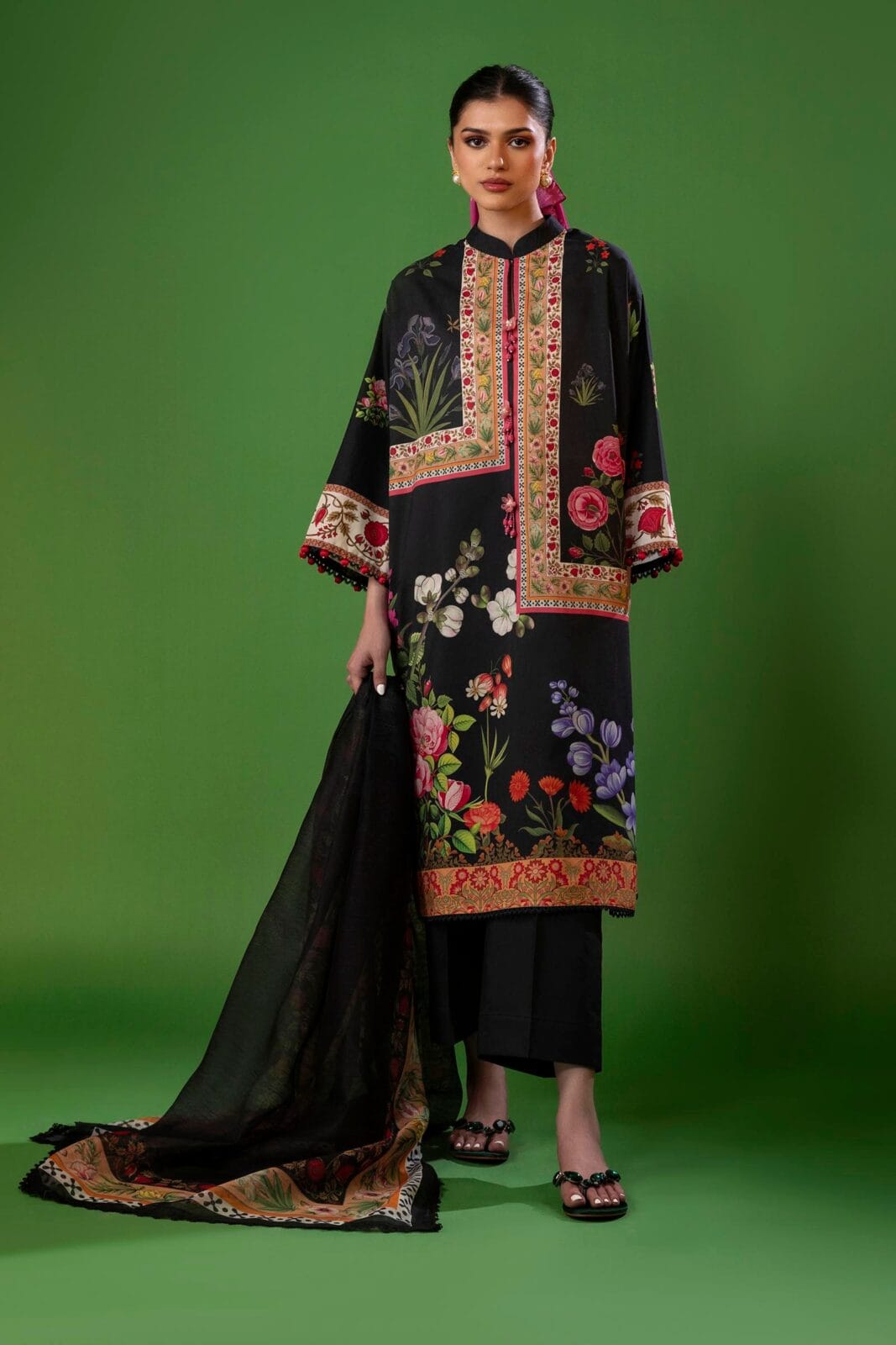 Sana Safinaz Midnight Bloom Suit (Stitched)