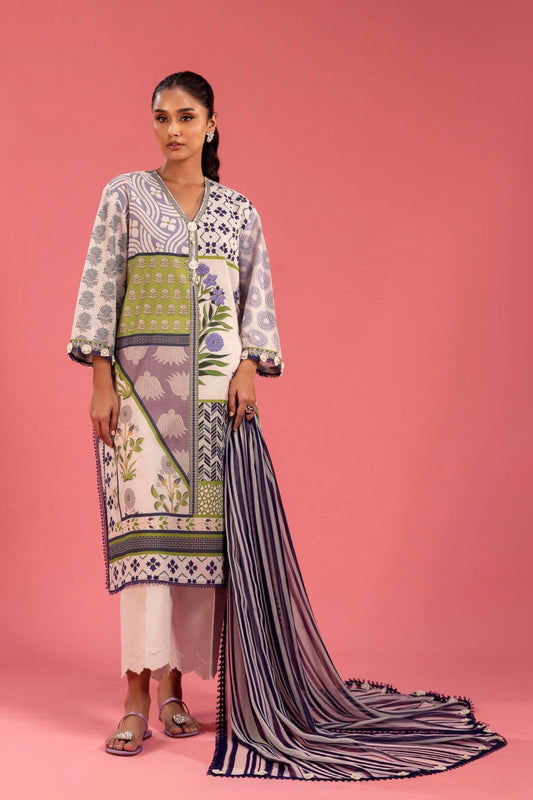 “Elegant & Stylish Sana Safinaz Lawn Suit ✨”(Unstitched)