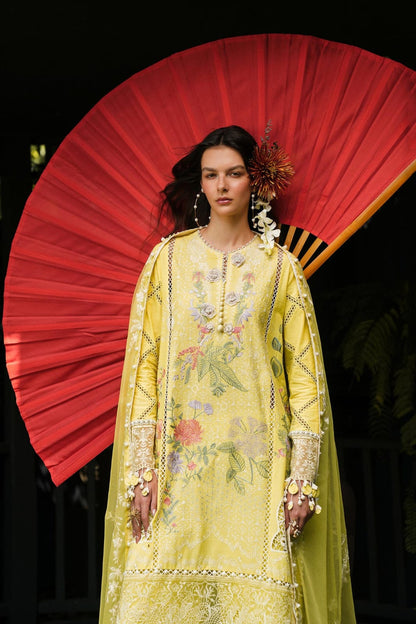 Elegant Sunshine Yellow Lawn Suit ✨(Unstitched)