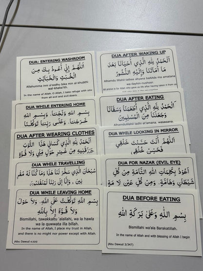 Hindi Dua stickers (12) + Traeable Kit Combo (4books + pencile + eraser)