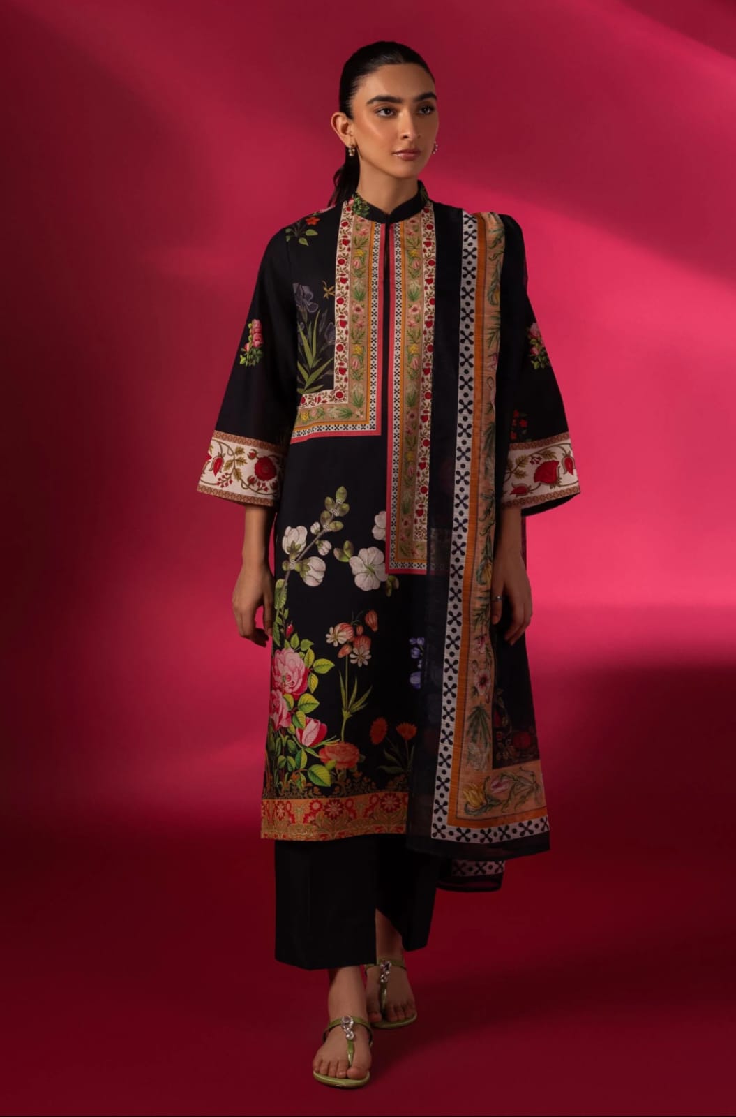 Sana Safinaz Midnight Bloom Suit (Stitched)